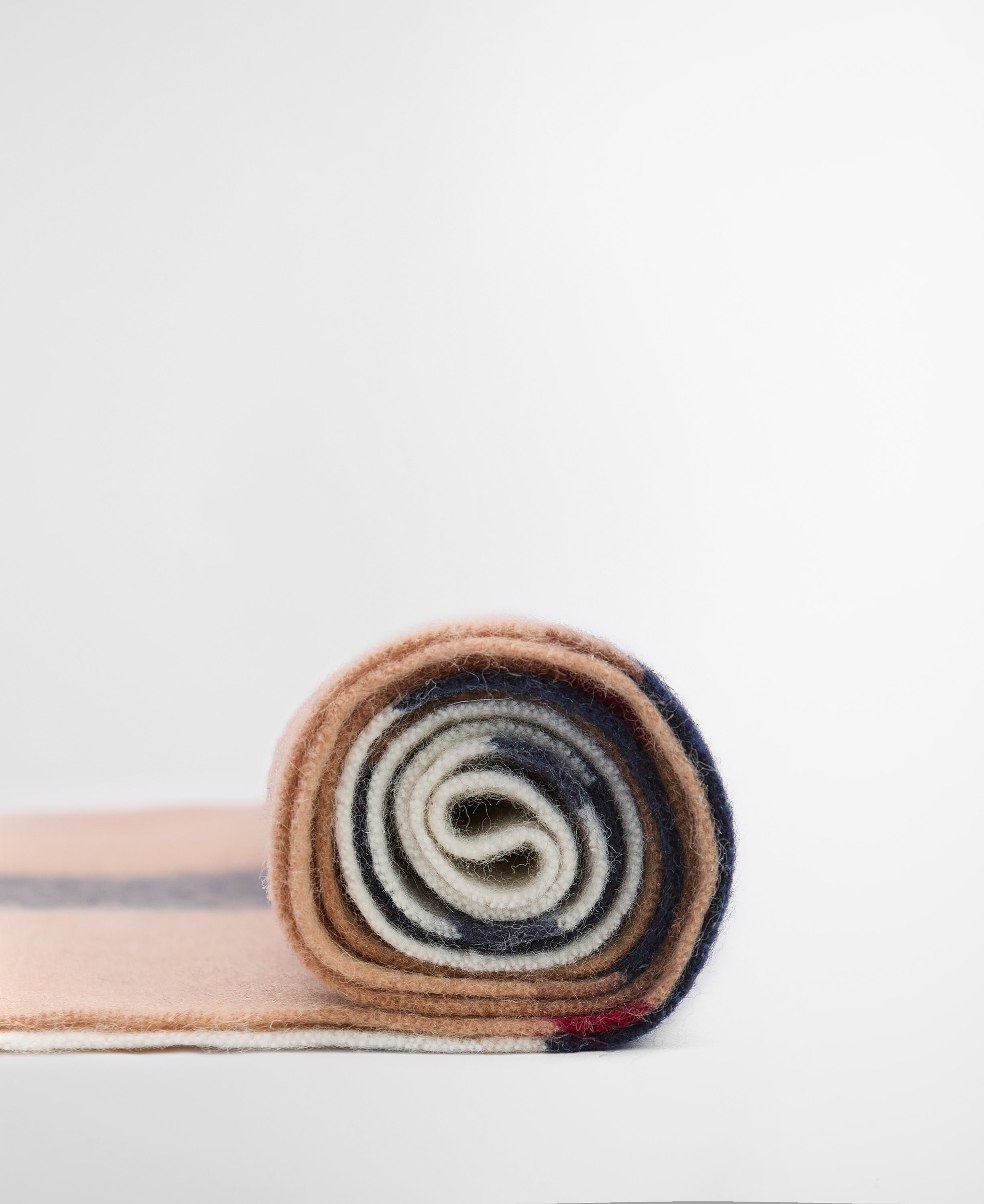 Rosefield Tartan uld halstørklæde - brun